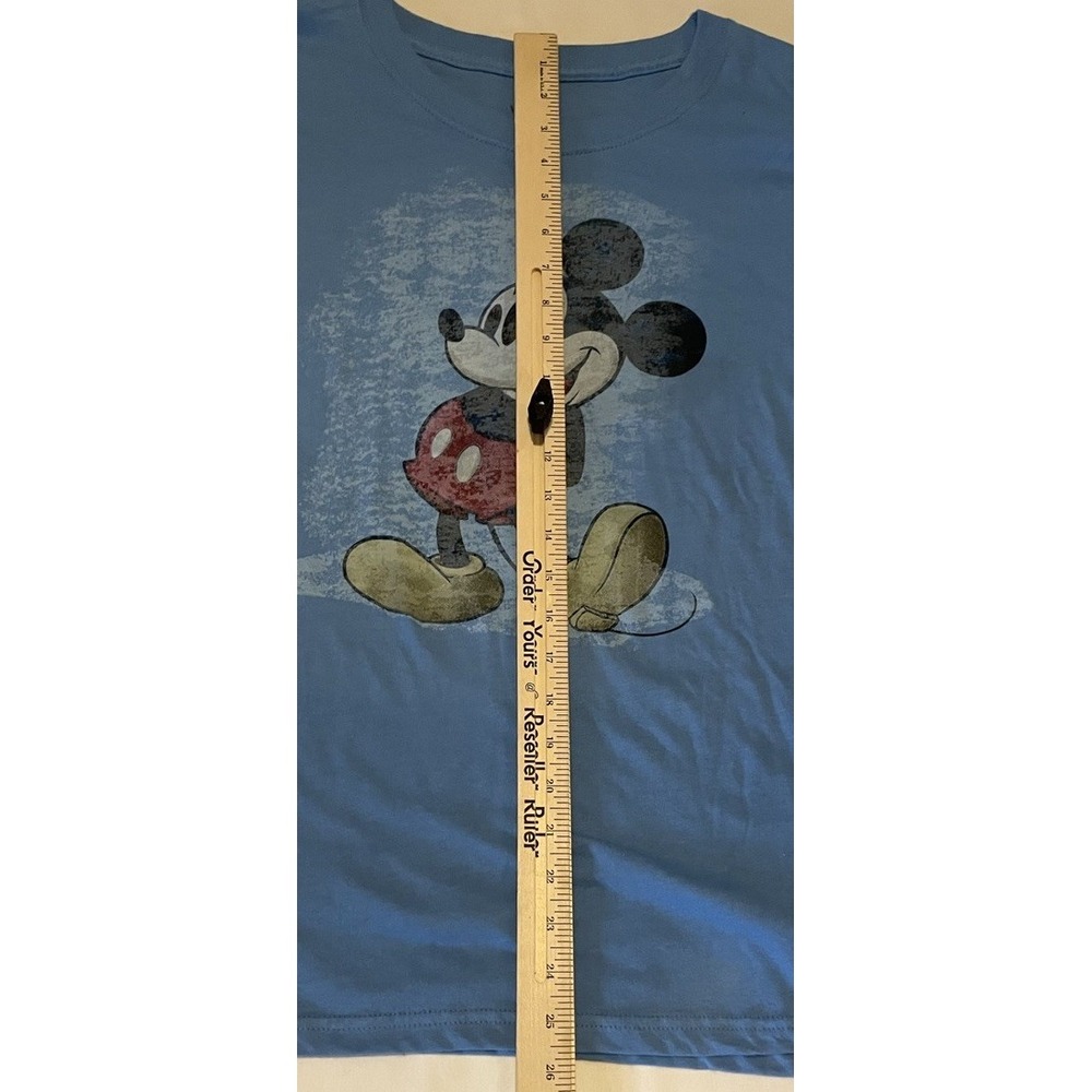 Walt Disney MICKEY MOUSE Tshirt Blue Junior‎ Size XXL 19 Wonderful World Disney - Picture 4 of 6